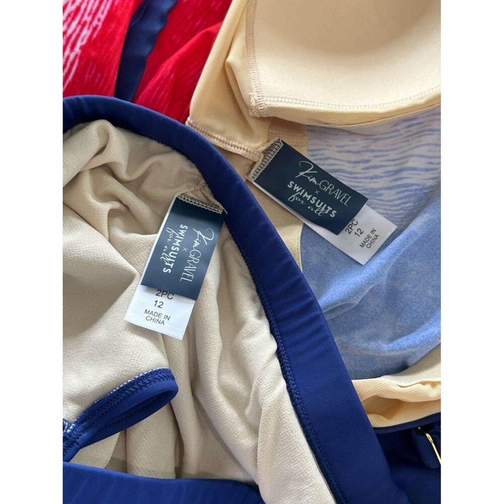 Kim Gravel X Swimsuits For All Bandeau Blouson Tankini 2pc Set NWOT Size 10 - Picture 12 of 13